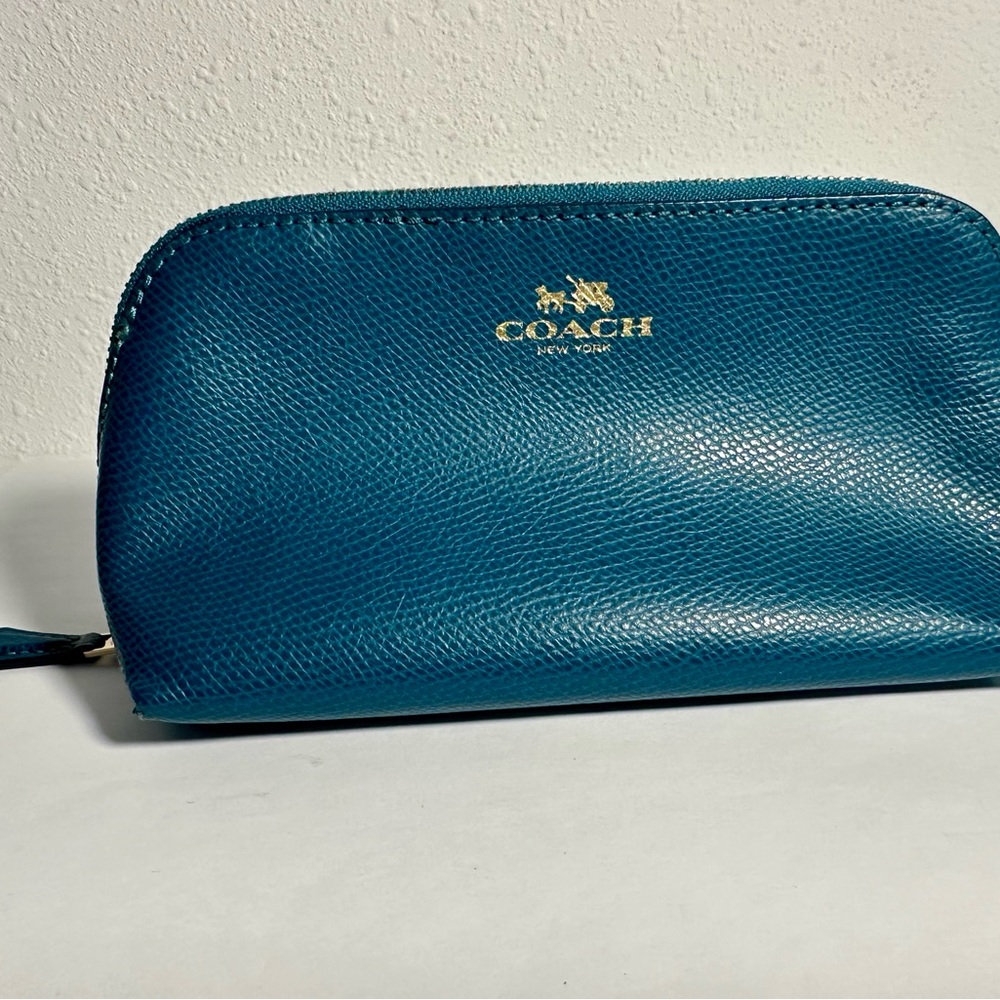 COACH Outlet: Coach Turquoise Make-Up/Accessory Pouch